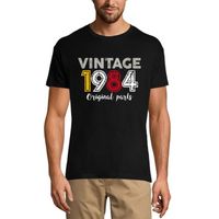 Homme Tee-Shirt Pièces D'Origine 1984 – Original Parts 1984 – 39 Ans T-Shirt Cadeau 39e Anniversaire Vintage Année 1984 Noir
