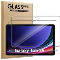 [Lot de 2 Verre Trempé pour Samsung Galaxy Tab S9/S9 FE, 0,26mm Film de Protection d'écran avec Haute Transparence à 99%