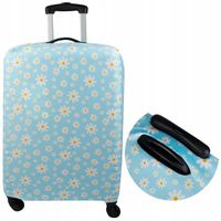 Housse De Valise Motif Flamant Rose - Élastique, Lavable, Protection Contre Rayures Et Poussière