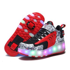 Chaussures A Roulettes Retractable,mode Baskets Enfants Chaussures A