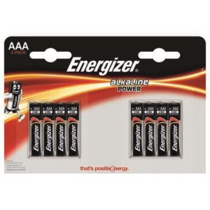 PILES Energizer Puissance Alcaline Lr03 (Aaa) (8 Pcs)