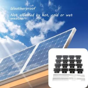 KLLsmDesign Lot de 7 supports de montage pour panneau solaire ABS sans  perçage avec presse-étoupe, construction pour maison, remorques, bateaux