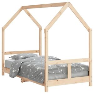 STRUCTURE DE LIT FYDUN Cadre de lit pour enfant 80x160 cm bois de pin massif A835724 117197