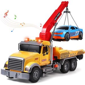 Camion de dépannage en bois pour enfants, ensemble de véhicules, jeu de  simulation éducatif Montessori, camion jouet en bois -  France