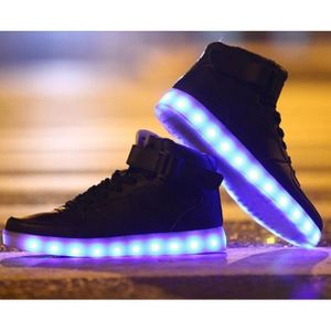 BASKET Chaussures Montante LED USB Rechargeable 7 Couleur