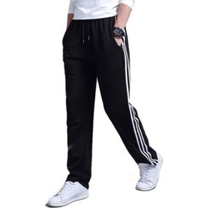 SURVÊTEMENT Pantalon Homme,Pantalon de jogging Homme grande taille Droit Pantalon Homme sport Mode Casual - Noir