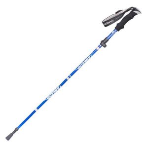 BÂTON DE MARCHE Pliant Stick Stick Trekking Pole Alliage Aluminium Bleu Eva Poignée Randonnée Canne Télescopique Alpenstock