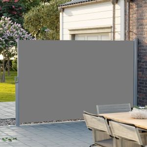 Brise-vue Jardin/balcon Relaxdays - 1,5x10m - HDPE Résistant UV - Gris/blanc - 85% D'ombrage