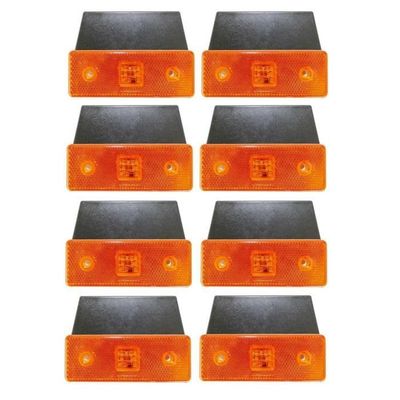 6 Feux LED Orange Ambre Pour Véhicules : Marqueurs Latéraux Et Arrières 12V - Voiture, Camion, ATV
