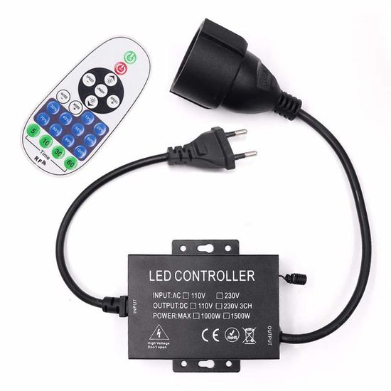 Mini Contrôleur Variateur Ruban LED 12/24V DC RGBW compatible avec Télécommande RF RGBW