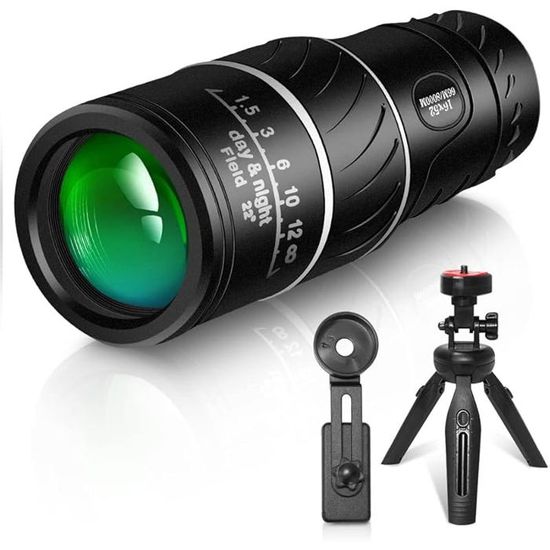 Monoculaire 16x52 Bushnell Avec Montre Offerte – Neuf, Grossissement 16x, Idéal Observation