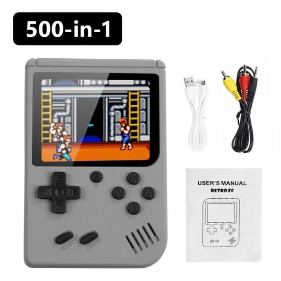 Mini Console De Jeux Vintage Brick Game 2 En 1 HP 73 | Portable Grise D'occasion
