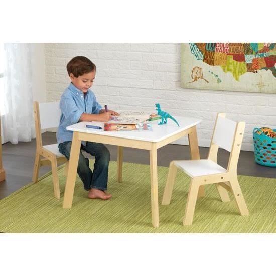 Ensemble Table Et 2 Chaises Design En Bois Pour Enfant Chambre Cdiscount Puericulture Eveil Bebe