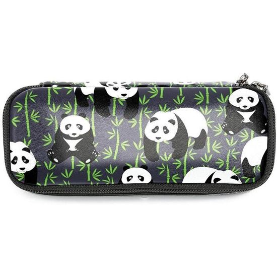 Showudesigns – Trousse à Crayons Avec Fermeture éclair Pour Garçons Et Filles Imprimée Loup, Violet