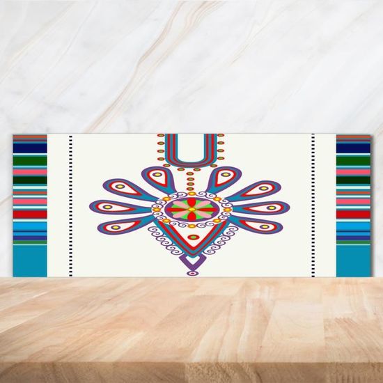 Tulup - Crédence Cuisine En Verre Trempé 125x50cm - Motif Forêt Verte - Anti-Taches, Facile à Nettoyer