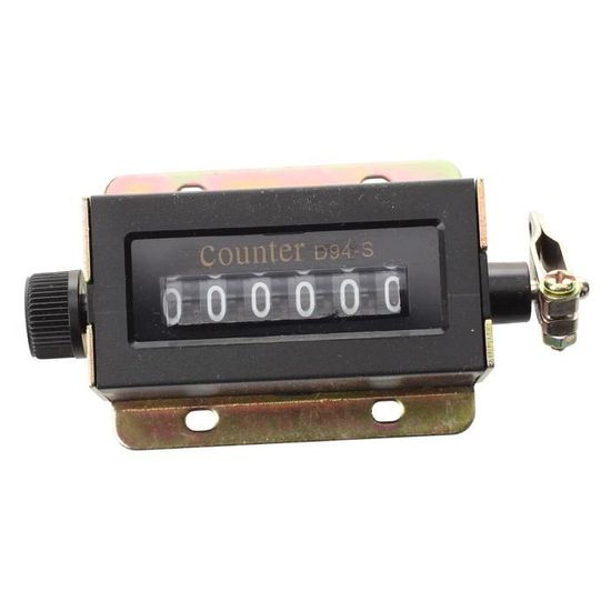 Compteur De Comptage Manuel à 6 Chiffres D94-S 0-999999 Réinitialisation Mécanique Du Compteur