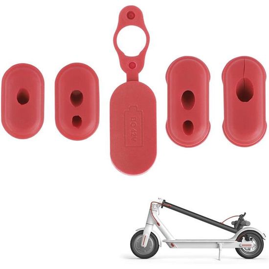 Cache-câbles Caoutchouc Pour Trottinette Xiaomi M365/1S/Pro/Model 3 - Étanchéité Renforcée - Lot De 4