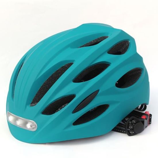 Glimpsesun Signal lumineux arrière étanche pour casque de vélo LED USB rechargeable, A-rouge