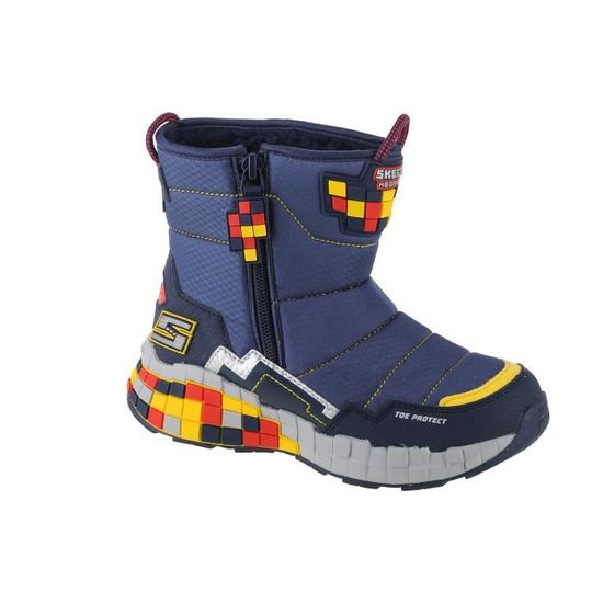 Skechers Mega Craft Cuboforce 402198L NVRD pour un garcon Bleu marine Bottes de neige Bleu Cdiscount Chaussures
