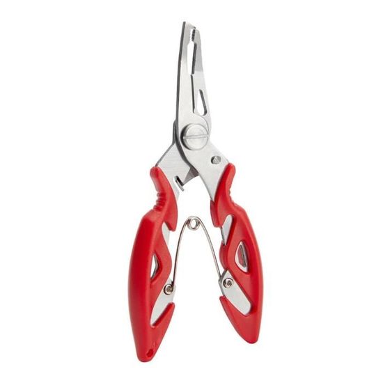 Pince à Bec Long Pêche 28 Cm Incurvée - Outil Multifonction En Acier Carbone Haut De Gamme Pour Retirer Hameçons, Couper Ligne, Pêche Carnassier Eau Douce Et Salée