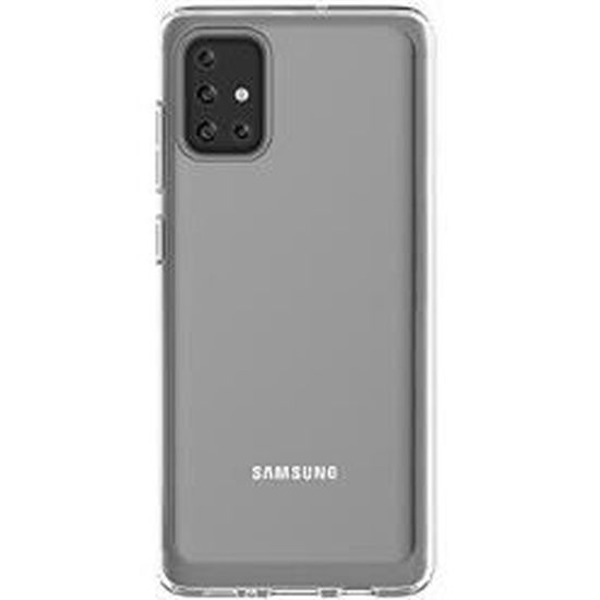 Samsung Coque arrière en silicone pour  Galaxy A71 Transparente - 8809664562662