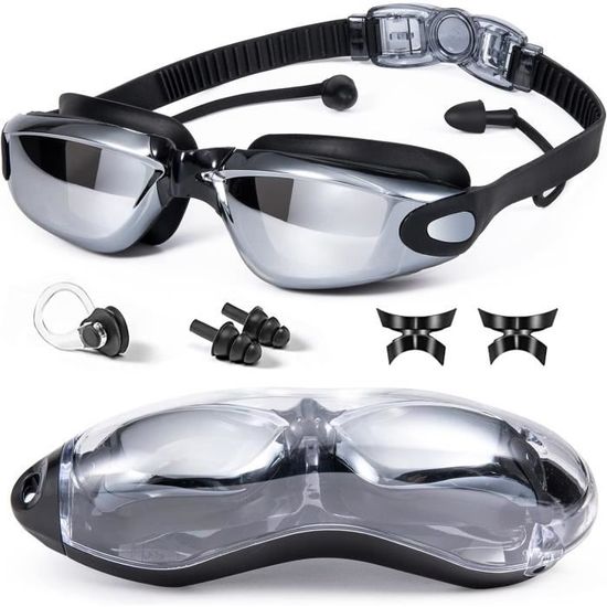 Lunettes De Natation Anti-Buée Dizokizo - Protection UV Pour Enfants Et Adultes - Ajustables Et Confortables