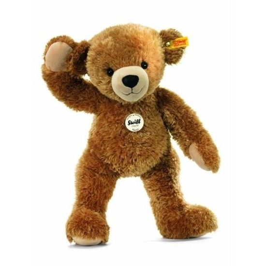 Peluche Teddy Bear STEIFF - HAPPY TEDDYBAER 28 HELLBRAUN - 28 cm - Pour enfants de 24 mois et plus