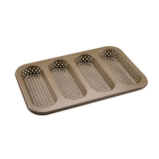 Roundsky Moule à Pain Perforé En Silicone Antiadhésif - Idéal Pour Hot Dogs, Pain Et Pâtisserie