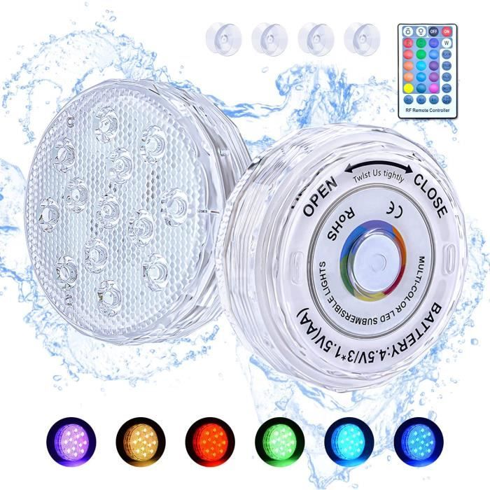 Lumières Led Submersibles Mises À Jour Avec Lumière De Piscine Sous-Marine À Distance Ip68