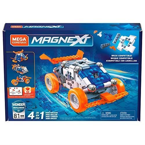Mega Construx Magnext Wonder Builders Mag-bolide 4-en-1, Jeu de Construction Aimanté, 81 Pièces, pour Enfant Dès 6 Ans, GFF2