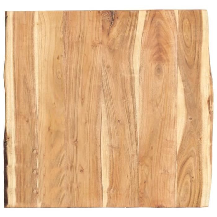 Baroque6910Luxueux Dessus de table Plateau de Table Meuble Contemporain Décor- Plateau Pour Table Bois d'acacia massif 60x60x3,8 cm