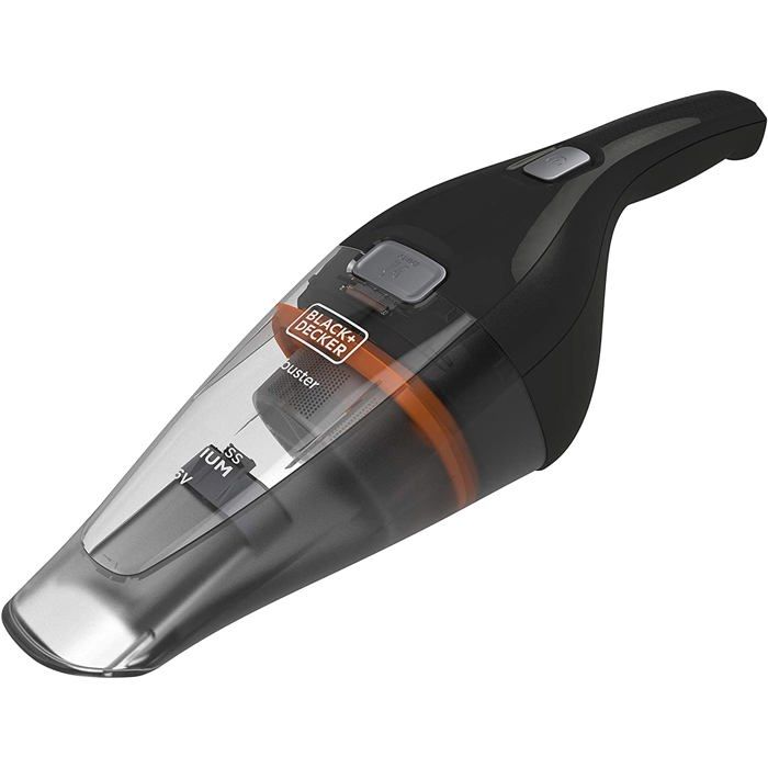 Black & Decker NVC115BJL-QW NCV115JL-QW, Aspirateur à main sans fil - 3,6 V - Chargeur par prise Jack, Noire, 8 W, NCV115JL-Q