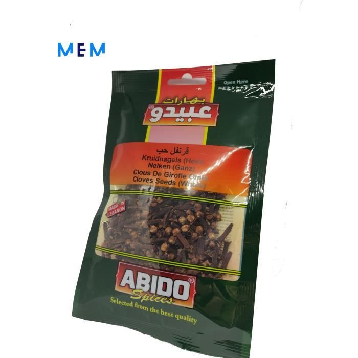 Clou de girofle 30 gr ABIDO