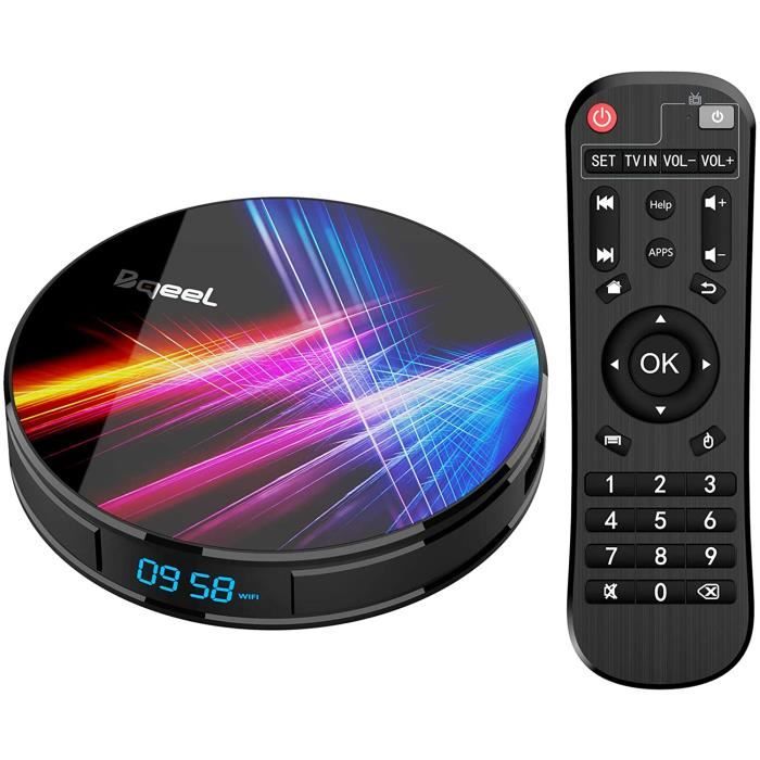 Bqeel Android 10.0 【4G+32G】 TV Box Bluetooth 4.0 R1 Pro RK3318 Quad-Core 64bit Cortex-A53 USB 3.0 Box Android TV LAN100M Wi-FI 2.4G/