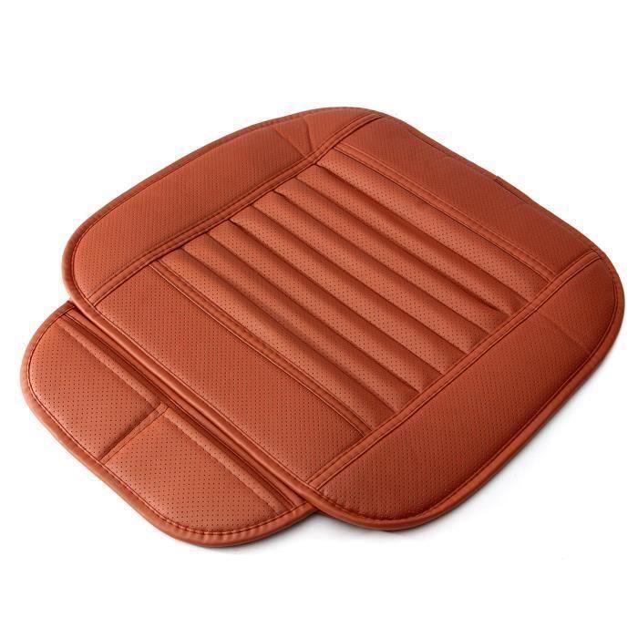 NEüFU Coussin de siège en cuir PU de voiture 50x54cm Rouge Fe44771