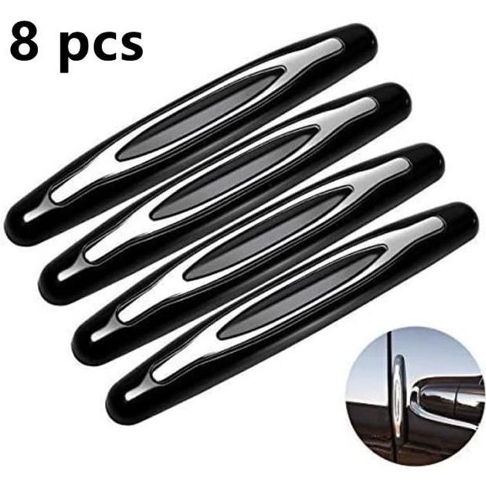 Protection Portière Voiture,Porte de pare-chocs de protection,Anti-frottements,anti collision Protector,pour Camion,SUV,Noir,8pcs