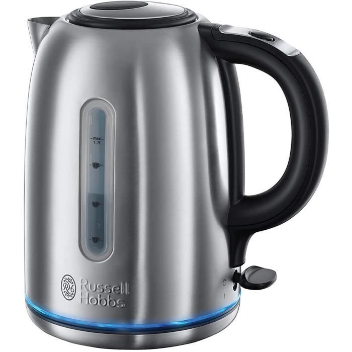 Russell Hobbs Bouilloire 1,7L, Silencieuse, Ebullition Rapide, Filtre Anti-Calcaire Amovible Lavable - 20460-70 Buckingham