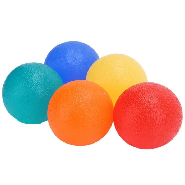 VBESTLIFE Balle d'exercice à la main 5pcs Balles d'Exercice à Main Ronde Balle d'Arthrite Anti-stress Douleur Balle de Résistance