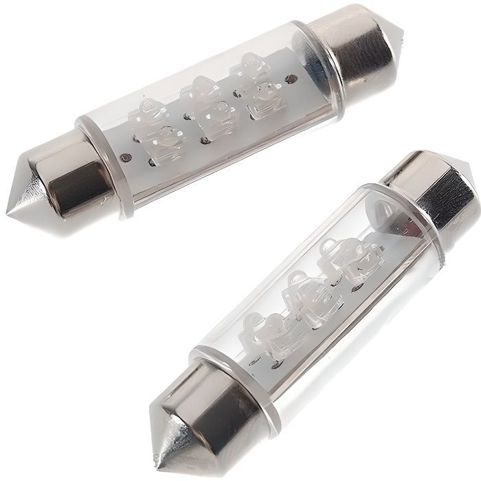 Ampoules 6 LED - 24V - Rouge