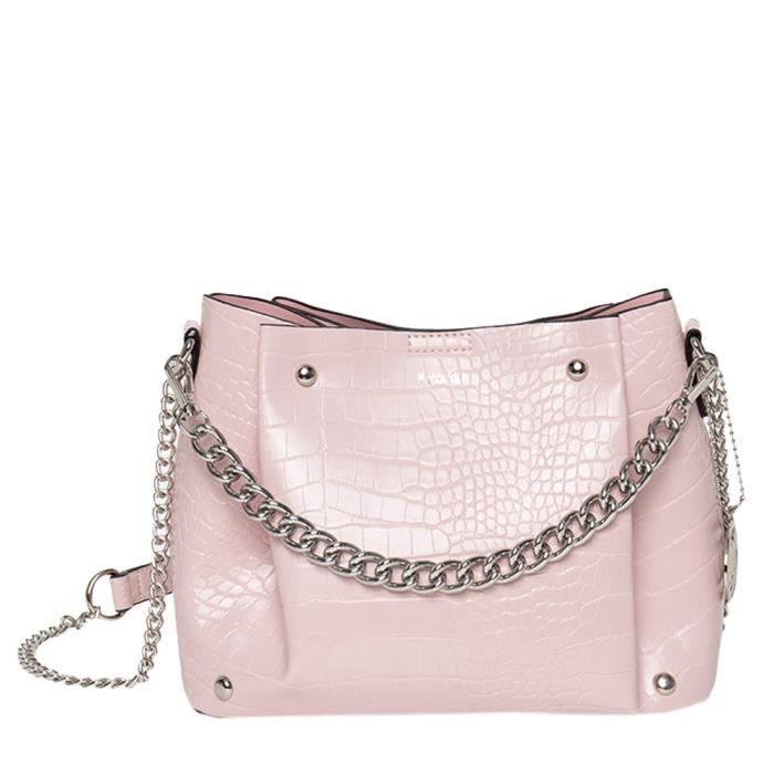 Sac à main Rose croco Femme Manoukian Shilo