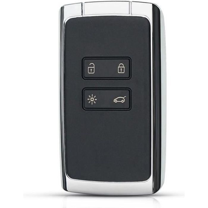 Carte Rechange clé pour Renault Kadjar Megane 4 Espace 5 Clio 5 Koleos 2 Captur 2 Talisman Duster 2 Smartkey - 4 Boutons Phonillico®