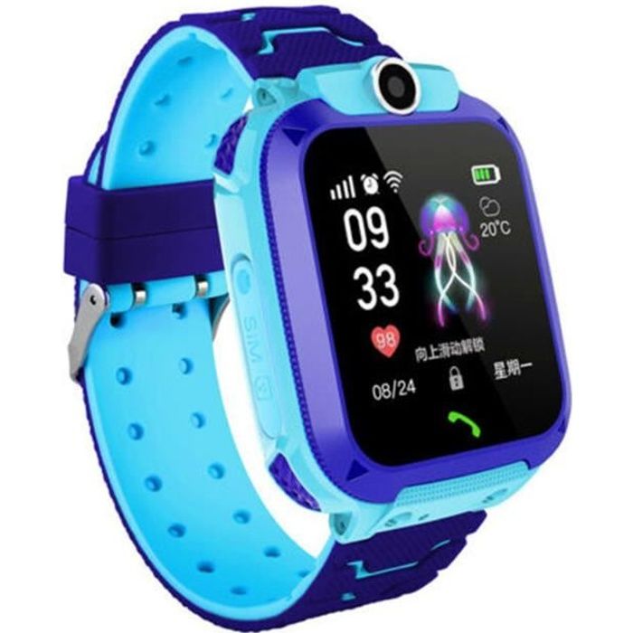Enfants Enfants Montre Intelligente Écran Tactile Caméra À Distance SOS Appel Anti-perte Tracker Poignet 2G Réseau