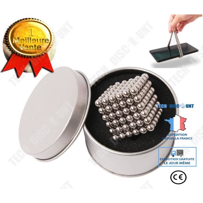 TD® LOT DE 216 BILLES NEOCUBE AIMANTÉES DE 5MM MAGNÉTIQUE PUZZLE