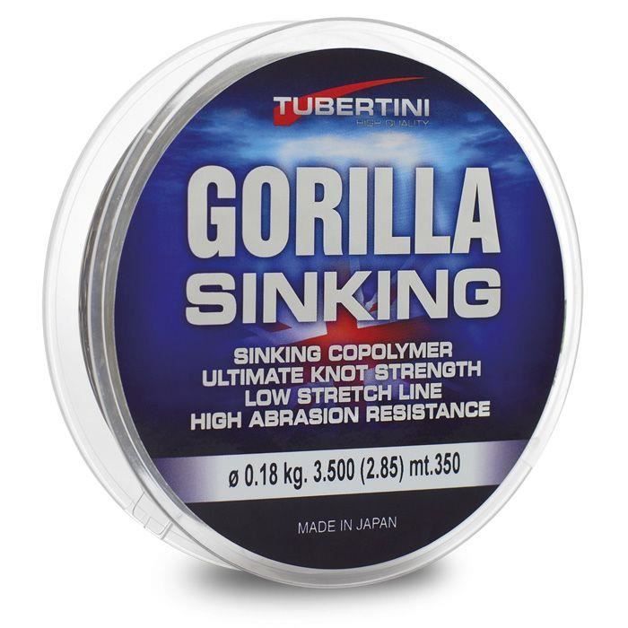 Ligne de Pêche Coulante Tubertini Gorilla Sinking 0.15 mm - 350 m Monofilament Fil Mer Eau Douce Spinning Feeder