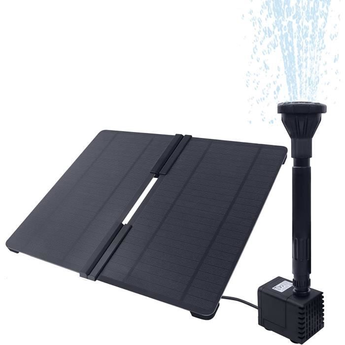 YUENFONG Fontaine Solaire Extérieur 20W - Pompe Bassin Solaire - Pompe à eau pour Jardin, Fontai, Petit étang