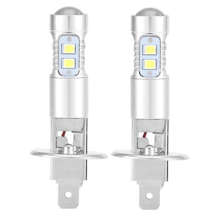 WS06286-Phare LED ampoules 2x H1 6000K 100W LED Kit ampoules phare antibrouillard super blanc
