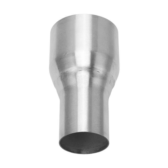 Zerone tuyau de réducteur d'échappement Connecteur de réducteur d'échappement de 51mm à 76mm tuyau de réduction poli miroir en