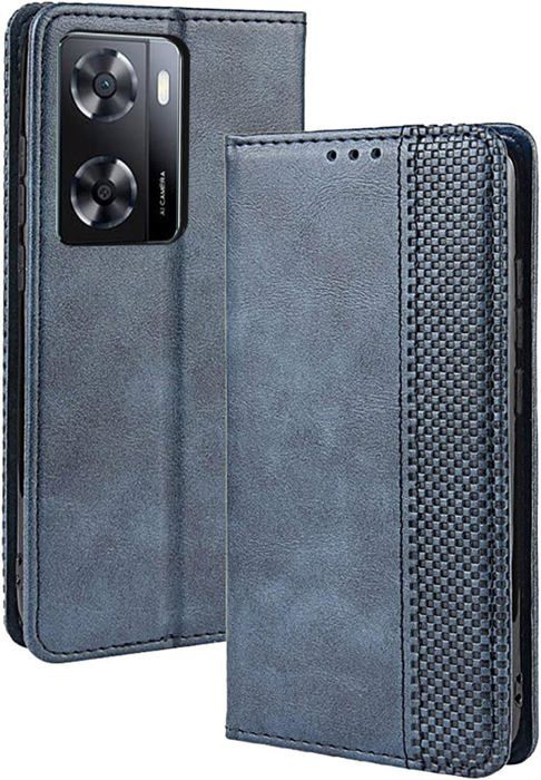 Etui Pour Oppo Reno8 T 4G 6.43",Ultra Mince épissé Cuir Portefeuille Magnétique Housse Téléphone