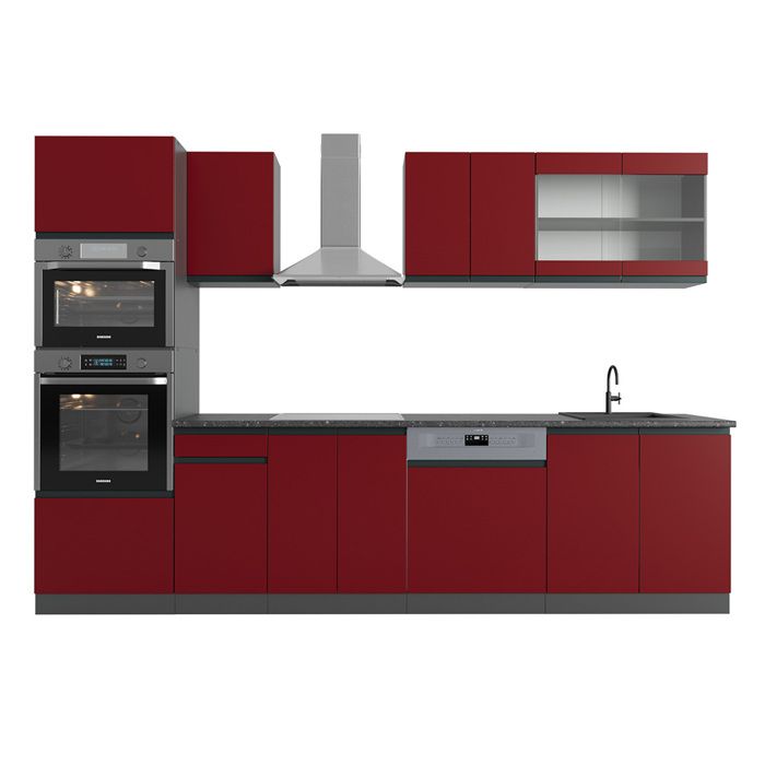 Test de la cuisine en angle Vicco R-Line : élégance noire et blanche