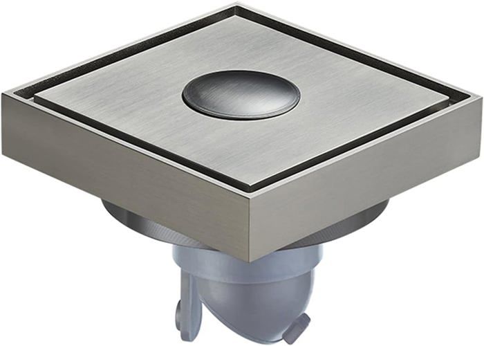 Bonnet De Douche à Carreler Signature Hardware Cohen 6" Inox Brossé - Neuf
